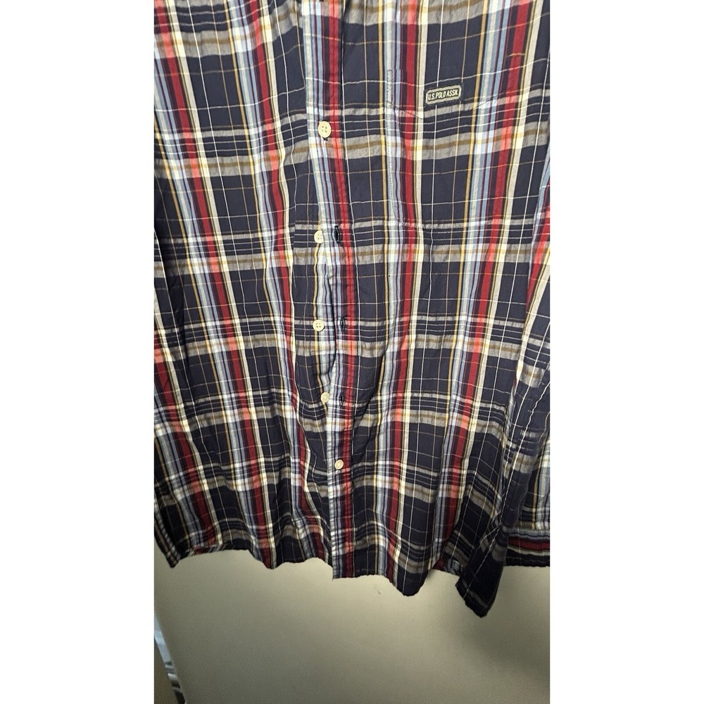 Us Polo Assn Long Sleeve Bottom Up Shirts Size L (G051806) - Picture 6 of 10